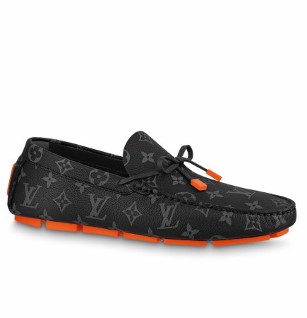 Louis Vuitton LV Driver Moccasin In Monogram Eclipse Canvas