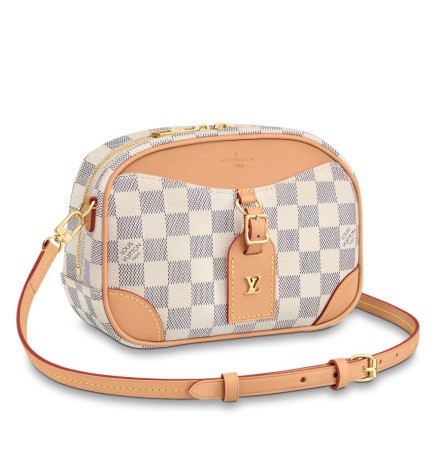 Louis Vuitton Mini Deauville Bag In Damier Azur Canvas N50048