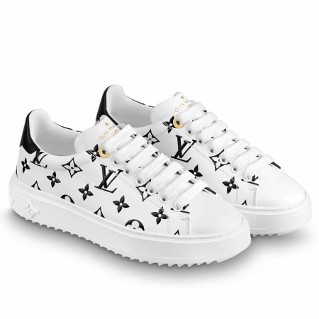Louis Vuitton Time Out Sneakers with 3D Monogram Flowers 