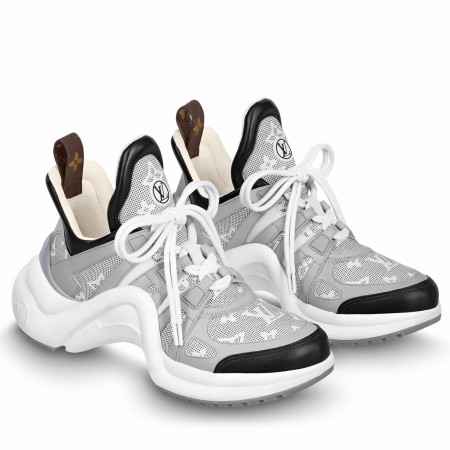 Louis Vuitton LV Archlight Sneakers In Grey Mahina Leather