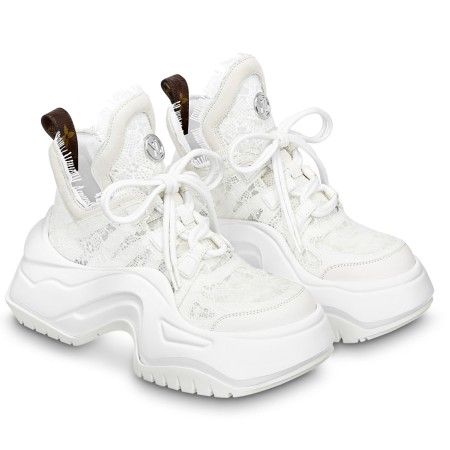 Louis Vuitton LV Archlight 2.0 Platform Sneakers In White Lace