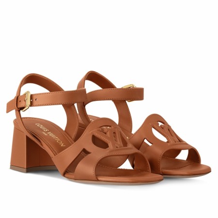 Louis Vuitton LV Isola Sandal 55mm in Brown Calfskin