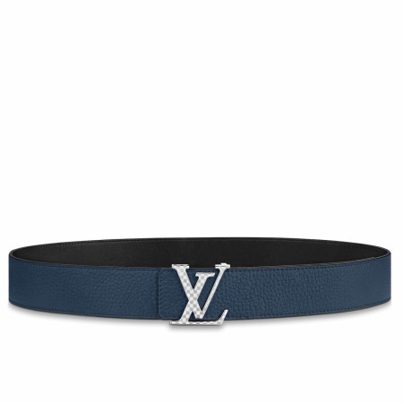 Louis Vuitton Silver Damier LV 40MM Reversible Belt M0336V