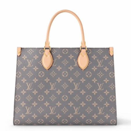Louis Vuitton OnTheGo MM Bag in Grey Monogram Canvas M12415