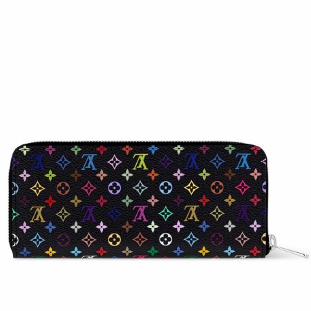 Louis Vuitton LV x TM Clemence Wallet in Monogram Multicolored Canvas M13408