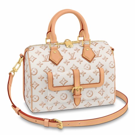 Louis Vuitton Speedy Bandouliere 25 Bag In Beige Monogram Canvas M20919