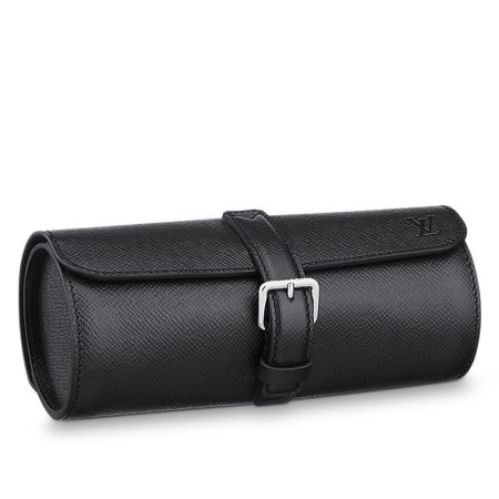 Louis Vuitton 3 Watch Case In Taiga Leather M32609