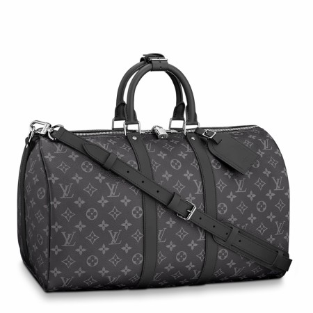 Louis Vuitton Keepall Bandouliere 45 Bag In Monogram Eclipse Canvas M40569