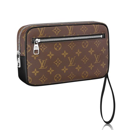 Louis Vuitton Kasai Clutch In Monogram Macassar Canvas M42838