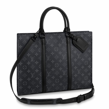 Louis Vuitton Sac Plat Horizontal Zippe Bag Monogram Eclipse Canvas M45265