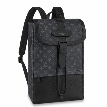 Louis Vuitton Saumur Backpack In Monogram Eclipse Canvas M45913