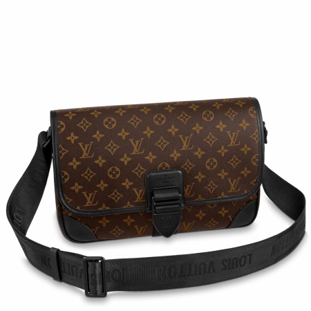 Louis Vuitton Archy Messenger MM Bag In Monogram Macassar Canvas M46328
