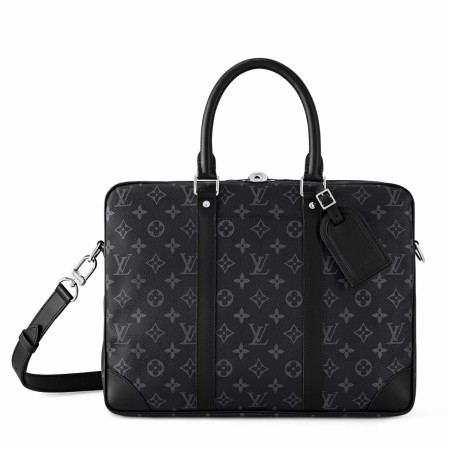 Louis Vuitton Porte-Documents Voyage PM in Monogram Eclipse Canvas M46457