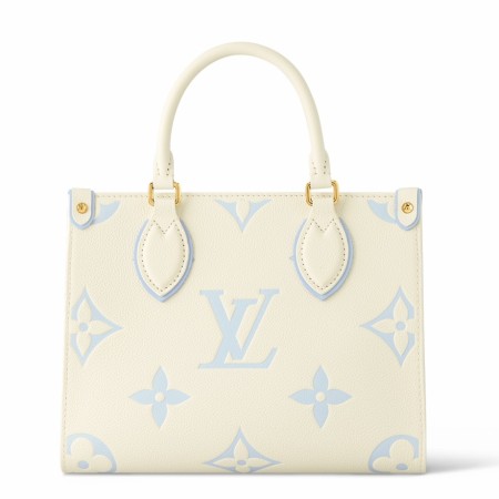 Louis Vuitton Onthego PM Bag in Bicolor Monogram Empreinte Leather M46833