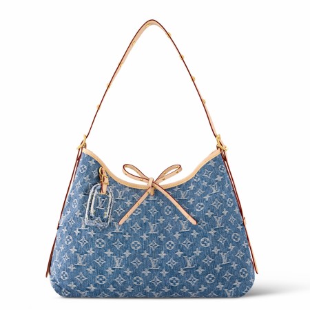 Louis Vuitton CarryAll MM Bag In Monogram Denim M46855