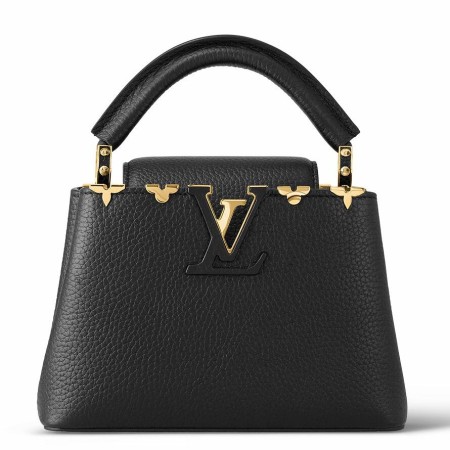 Louis Vuitton Capucines Mini Bag with Metallic Monogram Flowers M56669