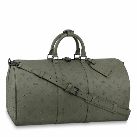 Louis Vuitton Keepall Bandouliere 50 Bag In Monogram Seal Leather M57963