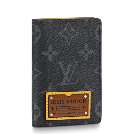 Louis Vuitton Pocket Organizer In Monogram Eclipse Canvas M69250