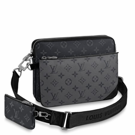 Louis Vuitton Trio Messenger Bag In Monogram Eclipse Canvas M69443