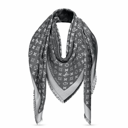 Louis Vuitton Black Monogram Denim Shawl M71378