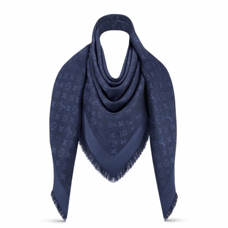 Louis Vuitton Blue Monogram Shawl M72412