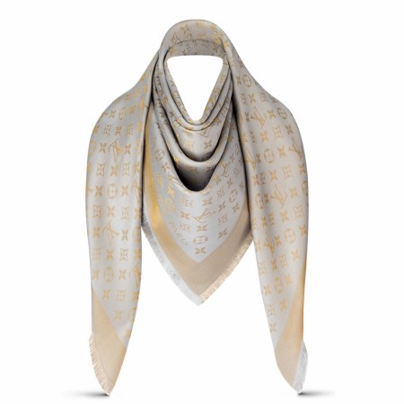 Louis Vuitton Greige Monogram Shawl M75121