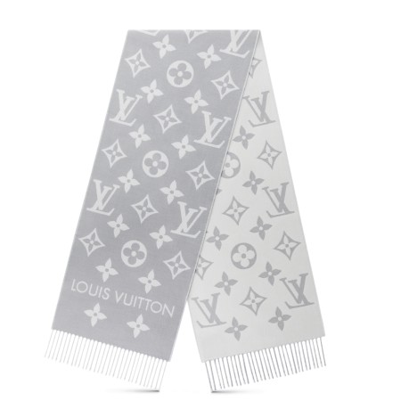 Louis Vuitton LV Essential Scarf In Grey Wool M77727