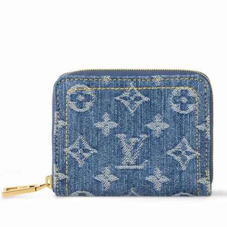 Louis Vuitton Zippy Coin Purse In Monogram Denim M82957