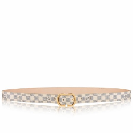 Louis Vuitton Mini 25MM Belt In Damier Azur Canvas M9782X