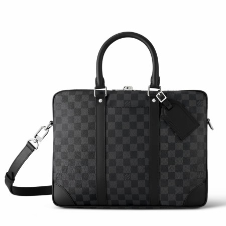 Louis Vuitton Porte-Documents Voyage PM in Damier Graphite Canvas N40445