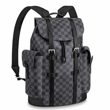 Louis Vuitton Christopher PM Backpack In Damier Graphite Canvas N41379