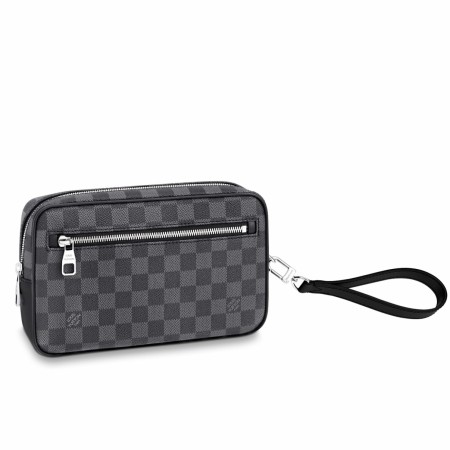 Louis Vuitton Kasai Clutch In Damier Graphite Canvas N41664