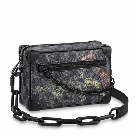 Louis Vuitton Mini Soft Trunk Bag In Damier Graphite Canvas N45278