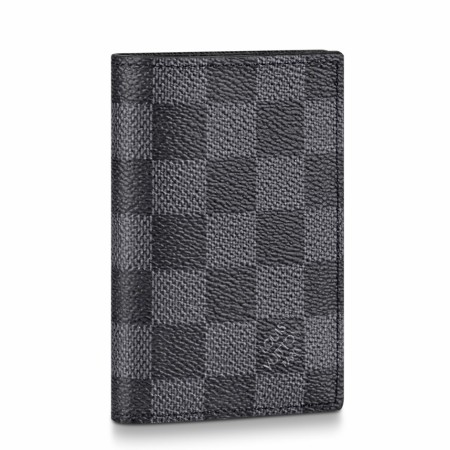 Louis Vuitton Slender Pocket Organizer In Damier Graphite Canvas N60256