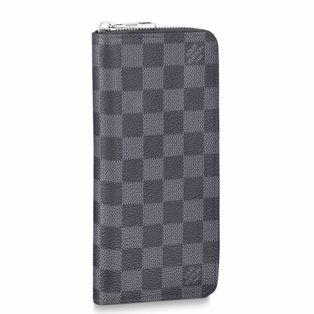 Louis Vuitton Zippy Wallet Vertical In Damier Graphite Canvas N63095