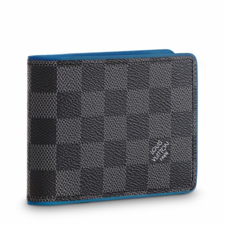 Louis Vuitton Multiple Wallet In Damier Graphite Canvas N64434