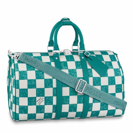 Louis Vuitton Keepall Bandouliere 45 Bag In Damier Leather N80404