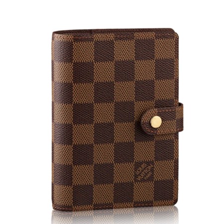 Louis Vuitton Small Ring Agenda Cover In Damier Azur Canvas R20706