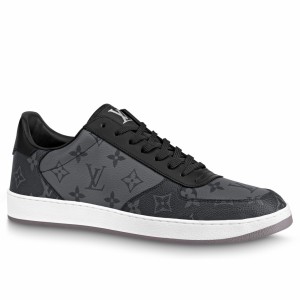 Louis Vuitton Men's Rivoli Sneakers In Monogram Reverse Canvas