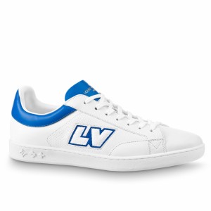 Louis Vuitton Luxembourg Sneakers with Blue Leather Heel