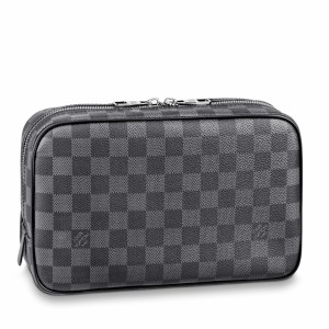 Louis Vuitton Toilet Pouch GM In Damier Graphite Canvas N47521