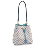 Louis Vuitton Neonoe MM Bag In Damier Azur Canvas N40153
