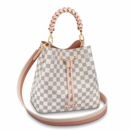 Louis Vuitton NeoNoe MM With Braided Handle Damier Azur Canvas N40344