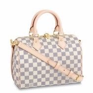 Louis Vuitton Speedy Bandoulière 25 Bag In Damier Azur Canvas N41374