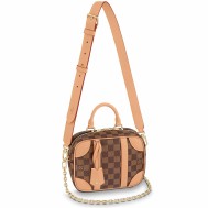 Louis Vuitton Valisette Souple BB Bag In Damier Ebene Canvas N50065