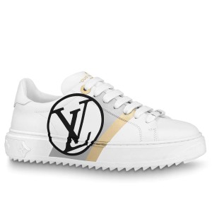 Louis Vuitton Time Out Sneakers with Black LV Circle Signature