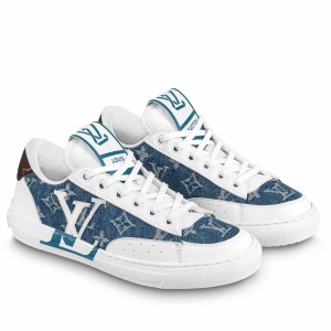 Louis Vuitton Charlie Sneakers In Blue Monogram Denim