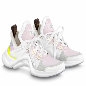 Louis Vuitton LV Archlight Sneakers In Pink Lambskin