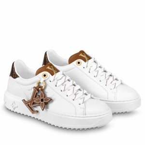 Louis Vuitton Time Out Sneakers with LV Initials Charms