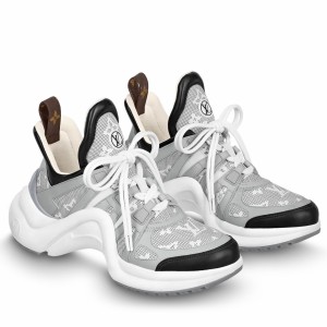 Louis Vuitton LV Archlight Sneakers In Grey Mahina Leather